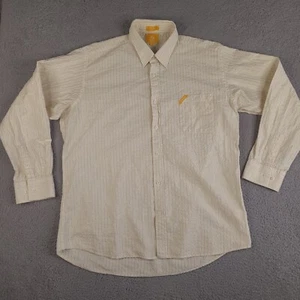 LRG Lifted Research Group Shirt Mens 3XL Woven Long Sleeve Metallic Stripes - Picture 1 of 16