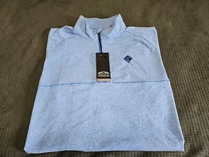 Sun Mountain Second Layer NEW 1/4 Zip Pullover SZ XL in Pacific Heather Blue - Picture 1 of 19