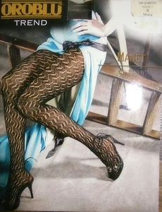 OROBLU TRENT Strumpfhose Baumwolle Netz Größe S Farbe Moka - Bild 1 von 1