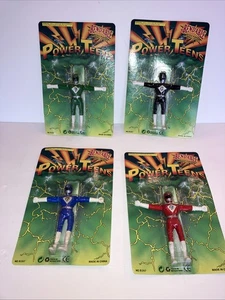 Lote de 4 figuras flexibles KO Sentai Power Ranger Power Teens On Card Unpunch Ranger - Imagen 1 de 5