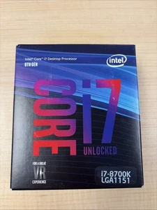 Core i7-8700K Desktop Processor 6 Cores up to 4.7GHz Turbo Unlocked LGA1151 3... - Picture 1 of 3