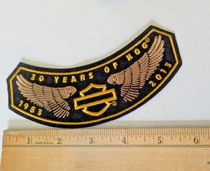 Harley Davidson 30 Years of Hog 1983-2013 Sew On Patch - Picture 1 of 7