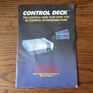 Console NES Nintendo Control Deck originale solo inserto manuale - Foto 1 di 6