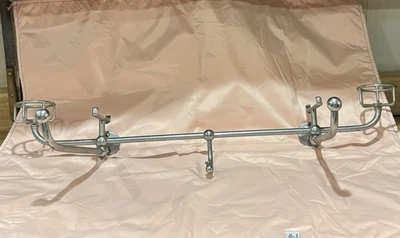 Toallero de baño cromado original vintage 1930, portavasos, estante, porta jabón  Foto 1 de 4