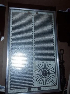 Calentador de alimentos grande Salton Hotray de colección H-930 10" x 15" cara de vidrio funcionando Foto 1 de 4