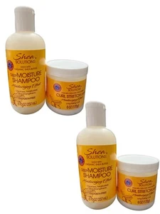 2 Shampoo Soluzioni di Karitè 8 FL Oz, 2 Curl Crema Elasticizzata 6 Oz Set di 4 - Foto 1 di 1