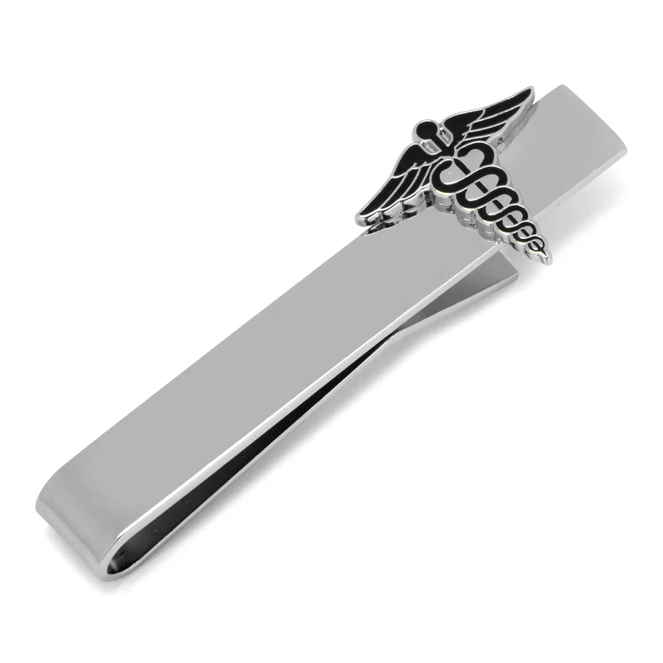 Medical Caduceus Tie Bar - Image 1 of 4