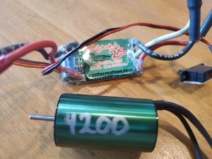 Castle Mamba 25 Brushless ESC And Motor Tested Working Great Forward and Reverse - Picture 1 of 6