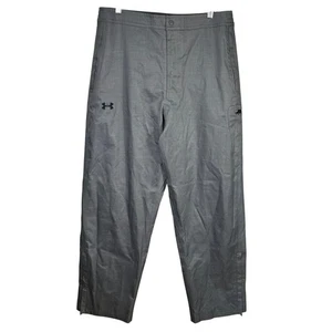 Under Armour Mens XL Gray Loose Fit Pants Athletic Warm Up Snow Pants Outdoor - Picture 1 of 16