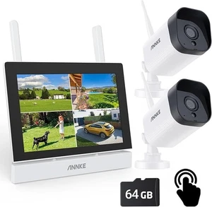 ANNKE Surveillance Camera Set with Monitor, 5MP 4CH 7 Inch Touchscreen NVR Scree - Picture 1 of 3