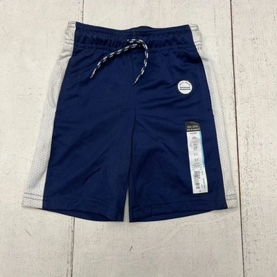 Shorts atlético masculino Okie Dokie azul marinho com cordão funcional tamanho 5T - Imagem 1 de 4