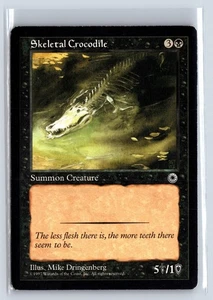 SKELETAL CROCODILE – MTG Magic the Gathering Card – Portal – Common - Picture 1 of 6