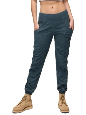 Prana Koen Pants Womens Large Pull On Lightweight Stretch Blue/Gray - Image 1 of 4