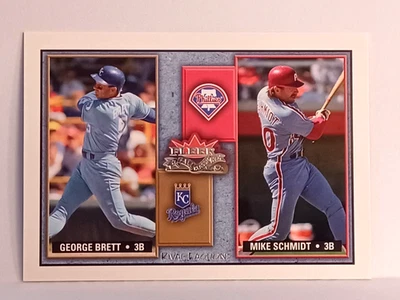 Fleer Fall Classic Rival Factions 2002 George Brett y Mike Schmidt #25 464/500 Foto 1 de 3