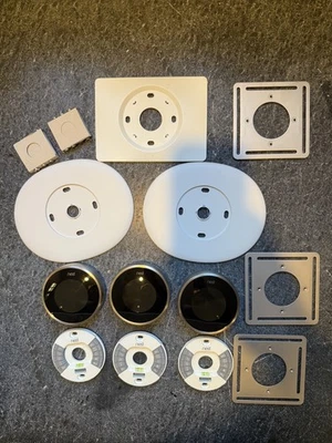 3 - Google Nest 2nd Generation Thermostats- mounting brackets, and wall plates ￼ - Image 1 of 4