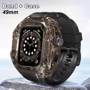 Glacier Case Silicone Band Rubber Strap For Apple Watch Ultra2/Ultra 49mm ModKit - Picture 1 of 16