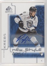 2019 SP Game Used CHL Edition 2000-01 New Style Tribute Blue Peyton Krebs Auto
