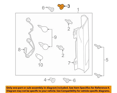 FORD OEM 07-23 Corsair Combinación Lámparas-Lámpara Trasera Conjunto Ojal YL8Z13A457AA Foto 1 de 2