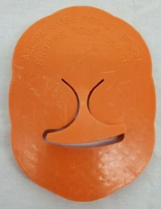 VINTAGE Tupperware "All Purpose Pocket Brush" Orange Brousse Tout Useage - Picture 1 of 11