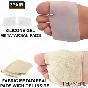 Pedimend™ Half Toe Sleeve Metatarsal Pads for Callus and Blisters (GEL + FABRIC) - Picture 1 of 14