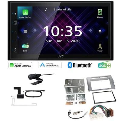 JVC Autoradio Apple CarPlay Android Auto DAB+ für Toyota Corolla Verso silber - Bild 1 von 4