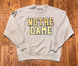 Felpa vintage Notre Dame grande Hammes libreria combattimento irlandese NCAA - Foto 1 di 3