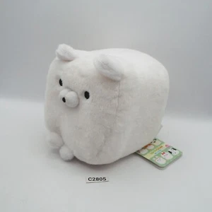 Shikakui Wanko White Dog C2805 YELL Plush 5" Cube Square Toy TAG Doll Japan - Picture 1 of 11