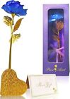 24K Gold Plated Rose Flower Romantic Anniversary Valentine's Day Gift for Her UK