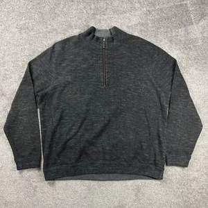 Tommy Bahama Herren 1/4 Zip Wendepullover XL Pullover grau blau langarm - Bild 1 von 9