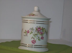 OLD FOLEY  LIDDED CANISTER JAMES KENT LTD. STAFFORDSHIRE ENGLAND - Picture 1 of 4