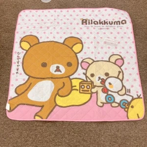 San-X Rilakkuma Korilakkuma Kiiroitori Teppich Matte Rosa Quilt Polka Dot Kawaii Selten - Bild 1 von 24