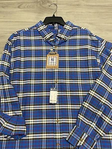 CREMIEUX Men’s L/S Casual Shirt size XL Blue Plaid Every Day NWT MSRP 69.50 - Picture 1 of 12