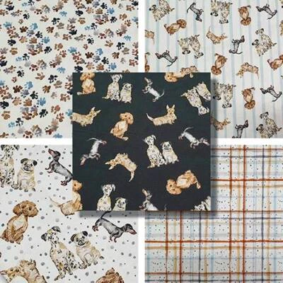 PRECIOUS PETS DOG COTTON FABRIC RANGE By Michael Miller * Quilting Craft Dres...