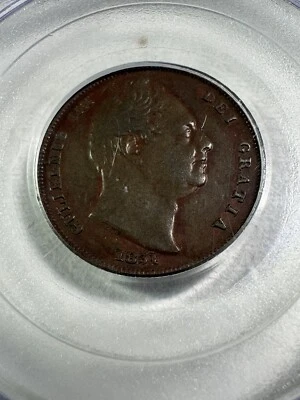 1831 Great Britain 1 Farthing Graded XF 45 by PCGS - Image 1 of 4