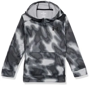 Under Armour boys Armour Fleece Printed Hoodie, (001) Black / / Black, X-Small - Picture 1 of 1
