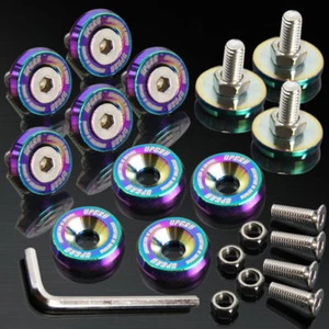 UPGR8 10 MM Neo Cromo Guardabarros Lavadora Parachoques Lavadora Perno Motor Bahía Vestirse 12 PIEZAS - Imagen 1 de 1