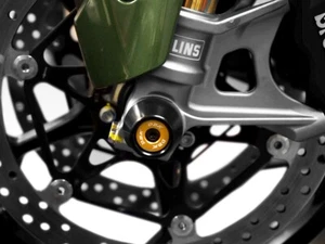 DBK Moto Guzzi V100 Mandello Front Gabel Schutz Schieber - Gold - Bild 1 von 1