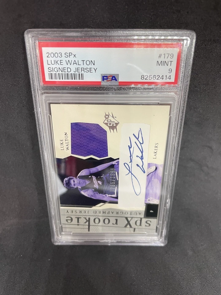 2003 Upper Deck SPX Like Walton Jersey Auto /1999 Sacramento Kings PSA 9 - Image 1 of 1