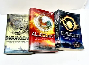 Divergent Series Lot 3 Books Insurgent HC, Allegiant HC, Divergent PB, By Roth - Picture 1 of 2