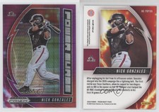 2020 Panini Prizm Draft Picks Power Surge Red and Purple Hyper Nick Gonzales