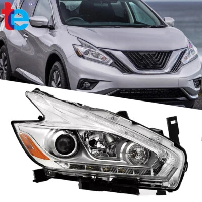 Faro halógeno para Nissan Murano 2017 con proyector LED DRL cromado lado derecho Foto 1 de 4
