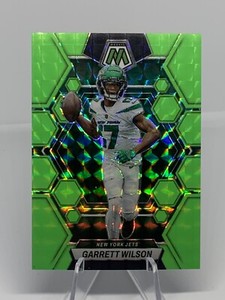 2023 Mosaic Football Garrett Wilson Green Fluorescent 05/10 NY Jets SSP!!
