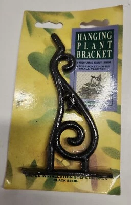 Suporte de parede vintage genuíno ferro fundido 6” planta NOVO - Imagem 1 de 2