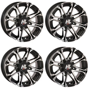 4 ATV/UTV Wheels Set 14in High Lifter HL3 Machined 4/156 4+3 POL - Picture 1 of 4