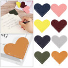Present Collection Heart Bookmark Book Marker Leather Reading 8 Pieces Leather
