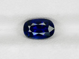 Zaffiro Blu Certificato GRS MADAGASCAR 1,46 Cts Naturale Non Trattato Ovale - Foto 1 di 9