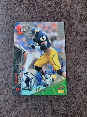 1995 Signature Rookies Football Jerrott Willard Cal #/2,750 Auto Card #74 - Image 1 of 2