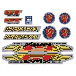 1993 GT BMX - Interceptor - Chrome decal set - Picture 1 of 1