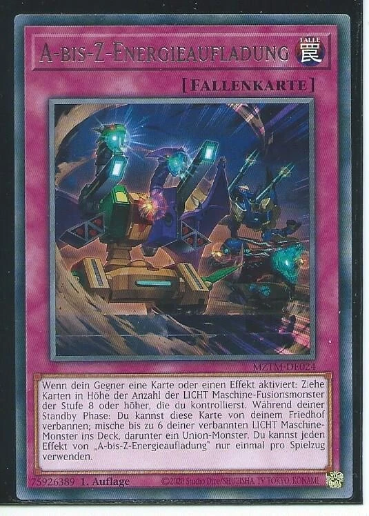 YU GI OH A-BIS- Z - ENERGIEAUFLADUNG  MZTM-DE024  RARE 1.AUFLAGE - Bild 1 von 1