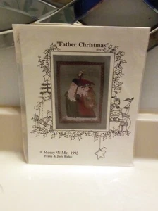 Father Christmas  Cross Stitch Chart  Mosey 'N Me  1993  OOP  HTF  NEW - Picture 1 of 4